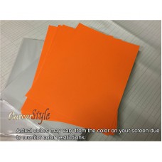 Matt Orange Label Paper Sticker Full A4 Size