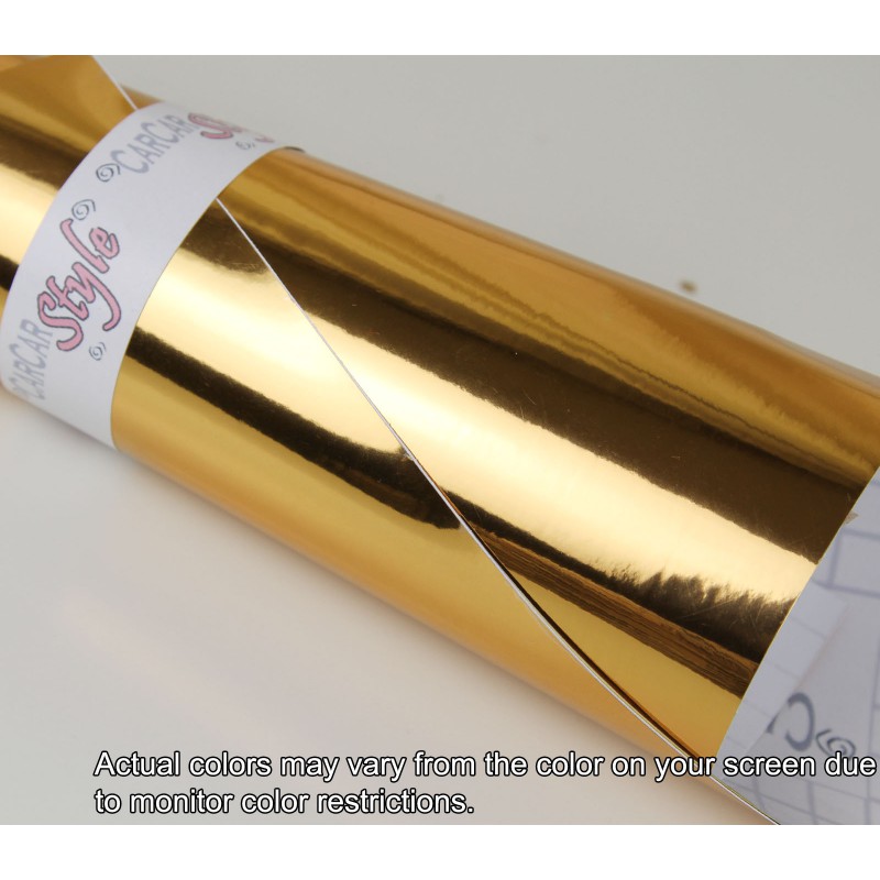 Chrome Mirror Vinyl Gold Interior